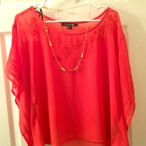 F21 | Flutter/Poncho Top